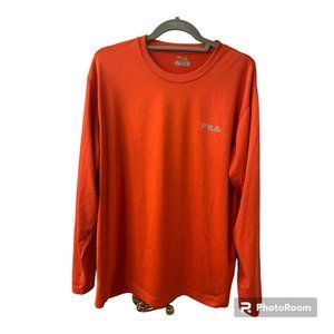 FILA Long Sleeve Orange - Size Medium